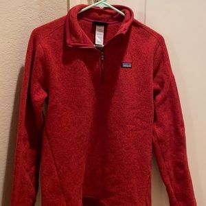Red Patagonia women’s pull over size large